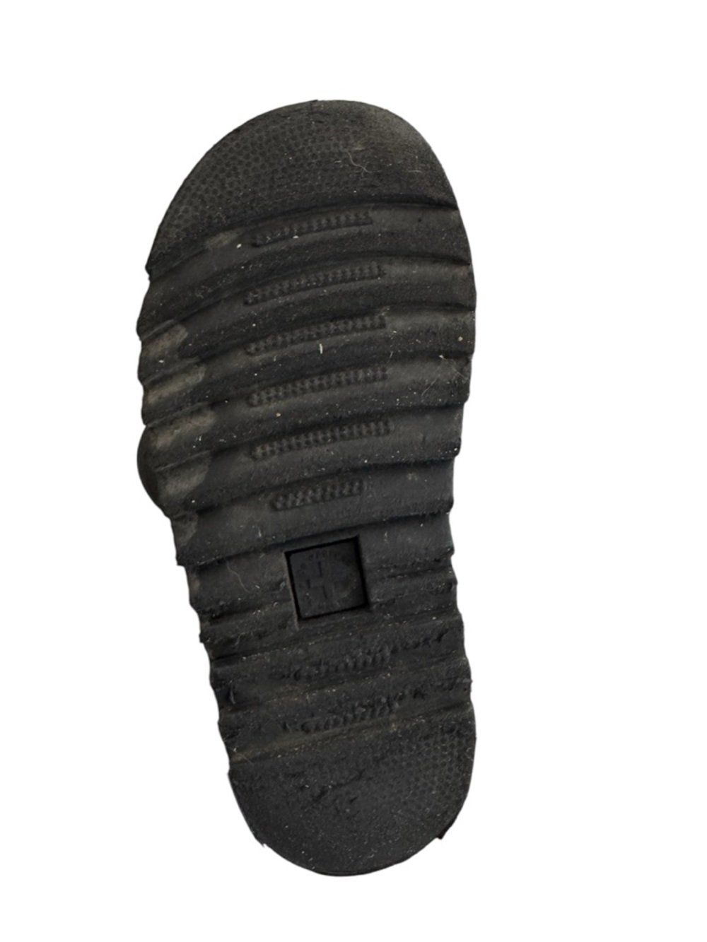 Dr. Martens Kids White and Black Leather Velcro Strap Sandals - Picture 3 of 5